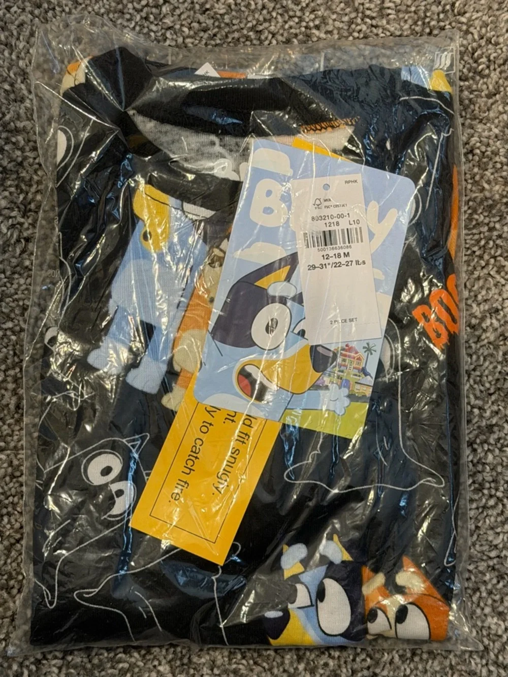 NWT Old Navy Bluey Halloween Pajama Set 12-18M